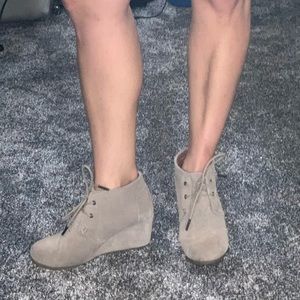 Desert Taupe Suede Women's Kala Booties 6.5